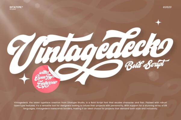 Vintagedeck Font Free Font