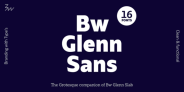 Bw Glenn Sans Font Family