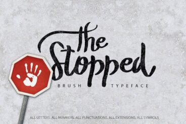 The Stopped Brush Typeface