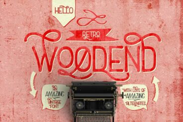 Woodend Retro Font