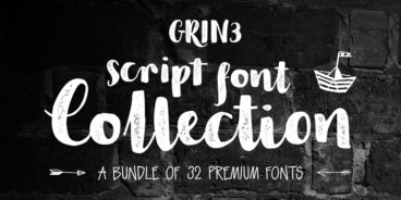 GRIN3 Script Font Collection