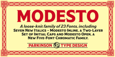 Modesto Font Family