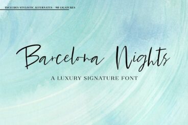 Barcelona Nights Script Font