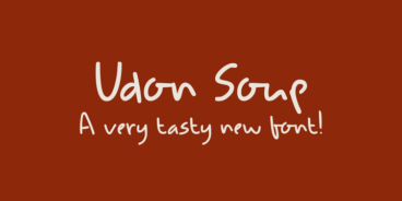 Udon Soup Font