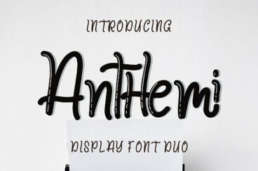 Anthemi Font Script