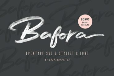 Bafora - SVG Font + Bonus