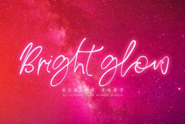 Bright Glow Script Font
