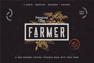 CM - The Farmer Font - Condensed Typeface