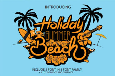 Holiday Summer Beach Font