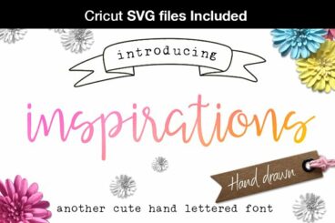 Inspirations script + Cricut SVG Family