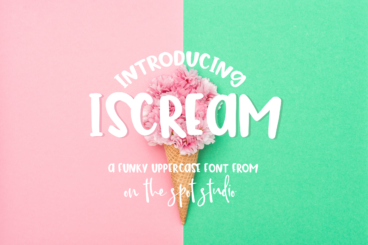 iScream - A fun and funky uppercase font