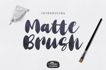 Matte Brush Bold Script