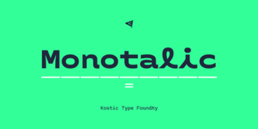 Monotalic Font Family 12
