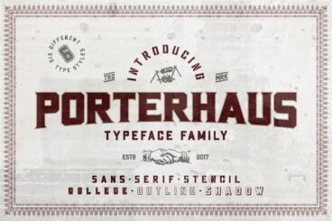 Porterhaus Typeface Font