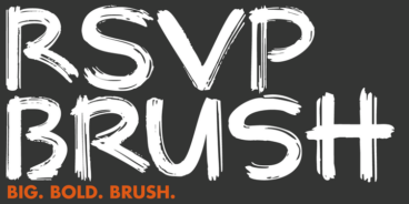 RSVP Brush Font Script