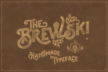 The Brewski - Textured Typeface