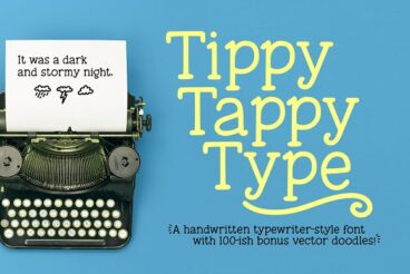 Tippy Tappy Type: a typewriter font