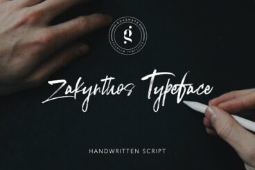 Zakynthos Handwritten Typeface Font