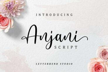 Anjani Script Modern Calligraphy Font