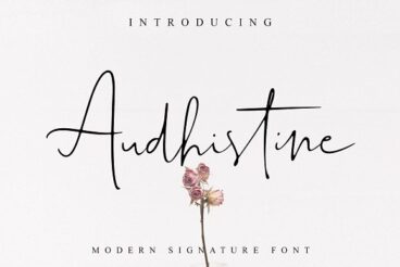 Audhistine  Script Font