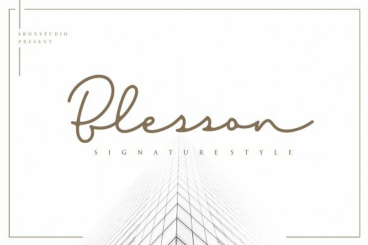 Blesson Signature Font