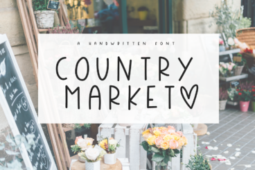 Country Market - A Handwritten Display Font