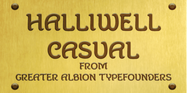 Halliwell Casual Font