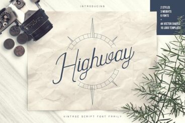 Highway Font Script