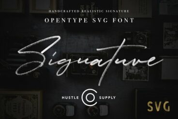 JV Signature SVG - Opentype SVG