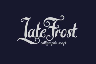 Late Frost Script font