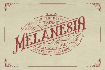 Melanesia Font and Free Illustration