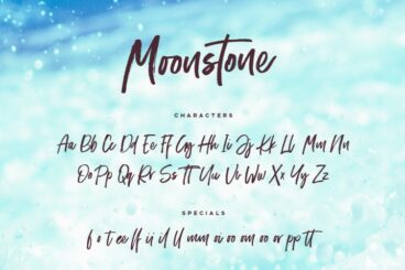 Moonstone Brush Font