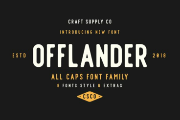 Offlander Font Sans Serif