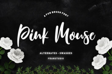 Pink Mouse Font Script