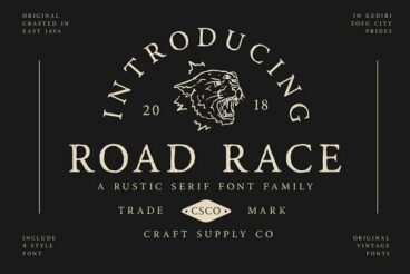 Road Race Font Family