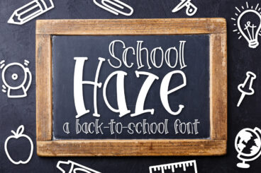 School Haze a Back-to-School Font Script