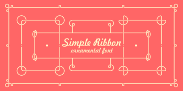 Simple Ribbon Font