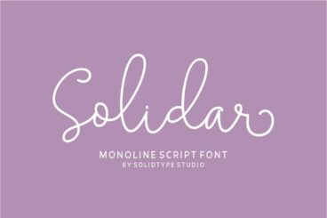 Solidar Monoline Script Font