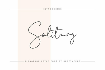 Solitary Script Font