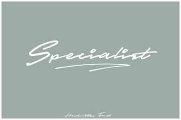 Specialist Handwritten Font