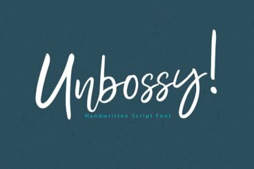 Unbossy | Handdwritten Script Font