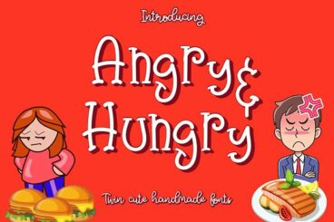 Angry & Hungry Twin Cute Fonts