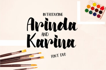 Arinda and Karina | Font Duo Script Font