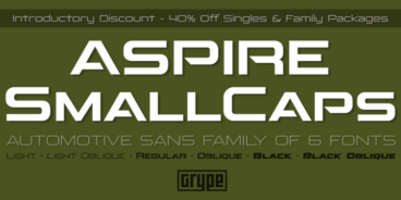 Aspire SmallCaps Font Family