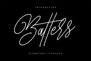 Batters Signature Font