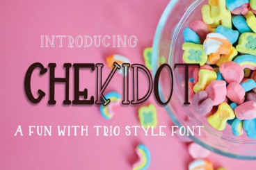 CHEKIDOT -A FUN WITH TRIO STYLE FONT