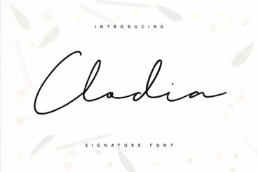 Clodia Signature Font
