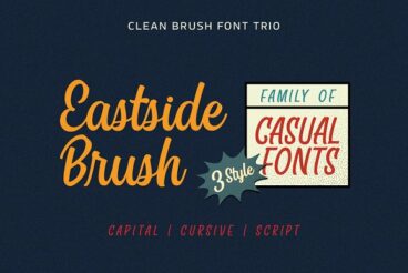 Eastside Brush - Casual Font Trio
