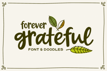 Forever Grateful Font & Doodles Font