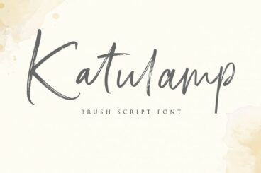 Katulamp Handwriten Brush Font